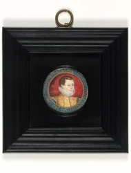 Förmodat självporträtt av konstnären, 13 år, ca 1560 (akvarell på veläng)