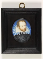 En gentleman som heter Earl of Essex (akvarell på elfenben)
