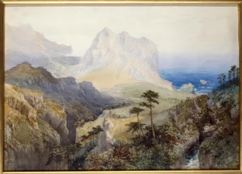 En ravin nära havet, södra alperna, Nya Zeeland