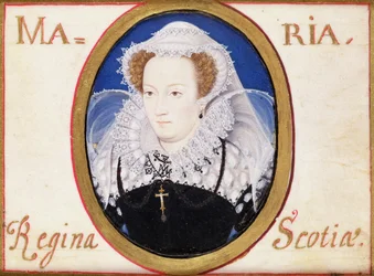 Mary Queen of Scots (1542-87) (gouache på veläng)