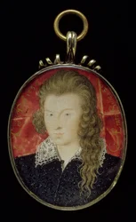 No.3856 Henry Wriothesley, 3:e earl av Southampton (1573-1624), ca 1594 (gouache på veläng)