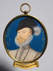 Porträtt av Charles Howard, 2:a baron Howard av Effingham