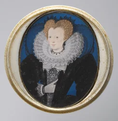 Porträtt av en kvinna, 1590-talet.