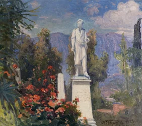 Byrons monument i Missolonghi, Grekland, 1923