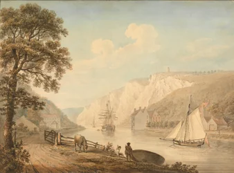 The River Avon: med passerande fartyg