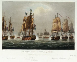 Sir Robert Calders (1745-1818) marina manövrar