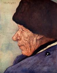 En mans huvud, Volendam, 1904