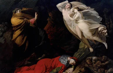 Francesca da Rimini i Dantes helvete, 1810.