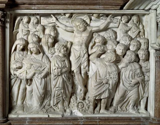 The Crucifixion Chair realiserad av Nicola Pisano
