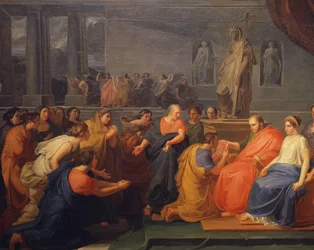 De tolv provinserna i kejsardömet hyllar Frans I (Bourbone), av Nicola de Laurentis (1783-1832).