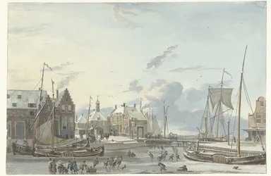 Vintervy i Harlingen