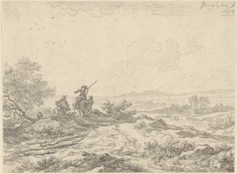 Dynlandskap med herdehundar