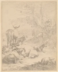 Vilande flock.