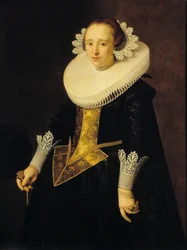 Porträtt av en 22-årig kvinna, 1628.