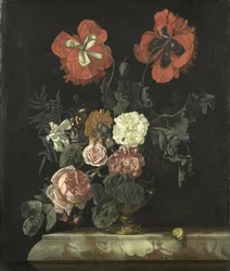 Stilleben med blommor