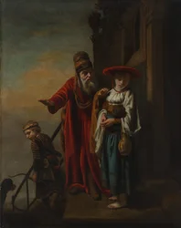 Abraham avskedade Hagar och Ismael, 1653.