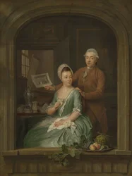 Porträtt av Robert Muys och hans fru Maria Nozeman Porträtt av Robert Muys och hans fru Maria Nozeman