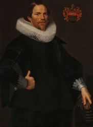 Porträtt av Pieter van Son, ca 1622-1629 (olja på pannå)