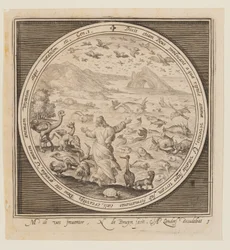 Femte dagen: Skapelsen av fåglar och fiskar, från skapelsen till fördrivningen från paradiset