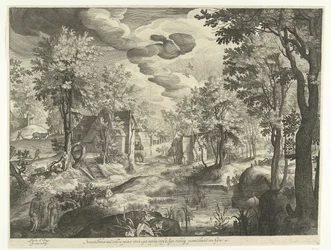 Landskap med Hagar och Ismael