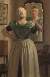 En vacker reflektion (olja på duk)
