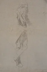 Stående man i kostym från ca. 1770. Struensee?