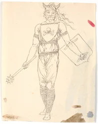 Utkast till en krigarkostym