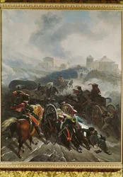 Den franska armén korsar Sierra Guadarrama i december 1808...