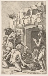 Kristus i Limbo, efter Rafael, 1541.