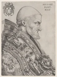 Porträtt av påven Pius IV, mitten av 1500-talet., mitten av 1500-talet.
