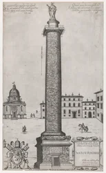 Mirror of Roman Magnificence: Column of Trajanus, 1589., 1589.