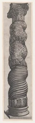 Mirror of Roman Magnificence: Grotesk Winding Column i St. Peters, 1500-talet..., 1500-talet.