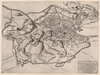 Mirror of Roman Magnificence: Vy över Rom från öst, 1500-talet., 1500-talet.