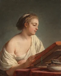 Kvinna som läser, 1769