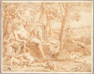 Bacchus och Putti i Shady Grove
