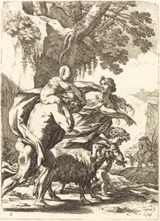 Faun och Bacchante med ett barn