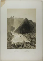 Terni: Marble Falls, plansch tjugo från Italie Monumentale et Pittoresque