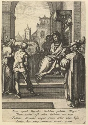 Kristus före Pilatus, från The Passion of Christ, mitten av 1600-talet.
