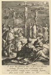 Kristus på korset, från The Passion of Christ, mitten av 1600-talet.