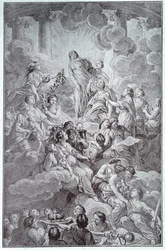 Frontespis till Encyclopédie av Denis Diderot (1713-1784) och Jean le Rond d