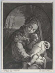 Jungfru med det sovande Kristusbarnet, 1708., 1708.