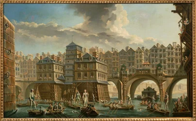 Paris, båtsmans tornerspel mellan Pont Notre-Dame och Pont au Change