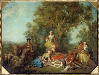 Höst. Målning av Nicolas Lancret (1690-1743)