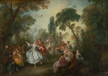 La Camargo Dancing, ca. 1730.