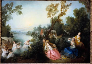 Målning av Nicolas Lancret (1690-1743)