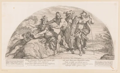 Perseus halshuggar Medusa Berättelser från Odysséen (serietitel)