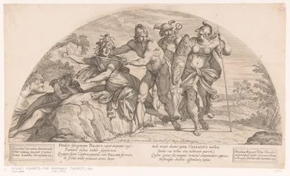 Perseus halshuggar Medusa Berättelser från Odysséen (serietitel)