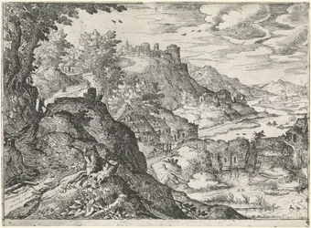 Bergslandskap med en vattenkvarn Bergslandskap (serietitel)