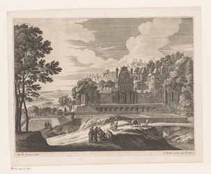 Landskap med slott