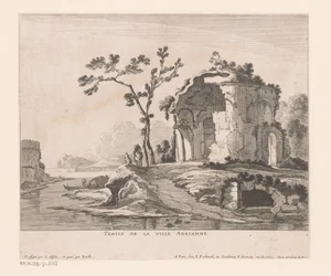 Ruinen av Villa Adriana City Temple Adrianne (titel på objekt)